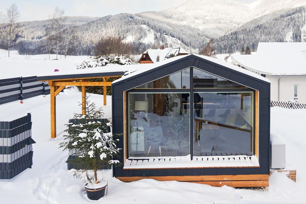 Chalet Stuhleckblick-Ferienhaus Direkt An Der Piste Und Mit Eigener Sauna Spital am Semmering Luaran gambar