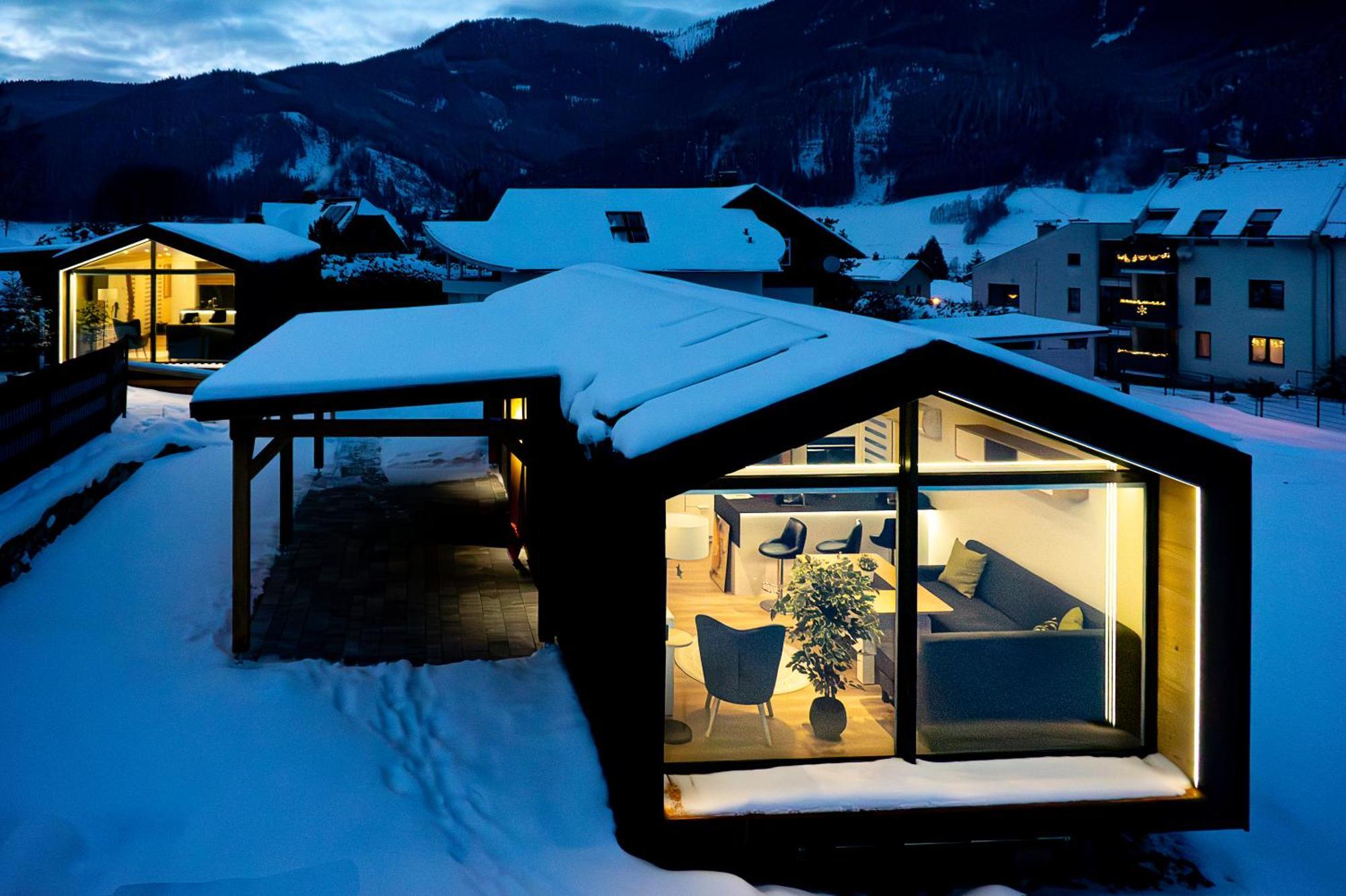 Chalet Stuhleckblick-Ferienhaus Direkt An Der Piste Und Mit Eigener Sauna Spital am Semmering Luaran gambar